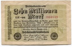 Банкнота 2000000 марок 1923 года Германия