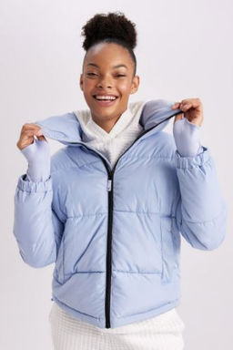 DeFactoFit Su Itici Sisme Mont Dik Yaka Fermuarl? Cepli