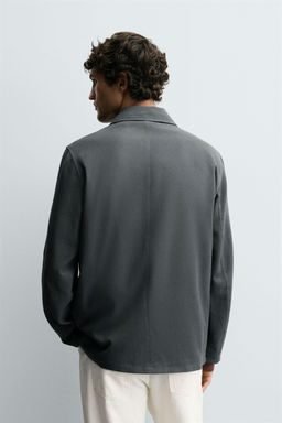RELAXED FIT TEXTURED BLAZER - Zara фото 3