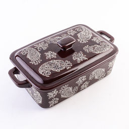 60370 Кастрюля с крышкой 850 мл керамика LR (х12)