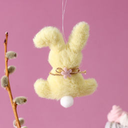Мягкая игрушка Зайчик на подвесе, 11 см, цвет МИКС