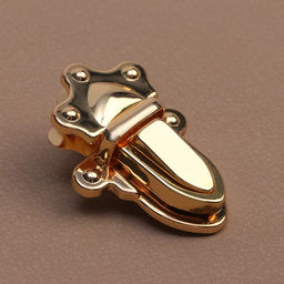 Застёжка для сумки, 3,2 × 4,6 см, цвет золотой