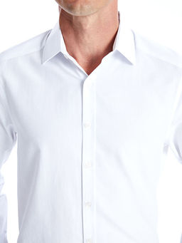 Slim Fit Uzun Kollu Poplin Erkek G?mlek - Waikiki фото 3