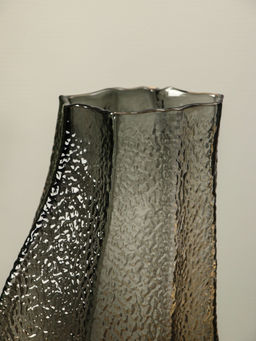 Ваза «Дженис», 30×15×9.5 см, стекло, серая