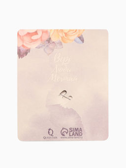 Цена за 2 шт. Брошь «Балеринка», бело-сапфировая в серебре