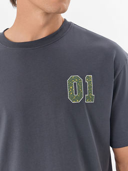 Футболка мужская серая с надписью