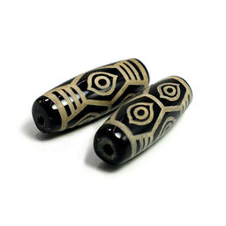 Бусина Дзи уп-2шт 6 глаз изобилие контроль эмоций здоровье и долголетие