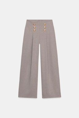 TWILL TROUSERS WITH BUTTONS - Zara фото 6