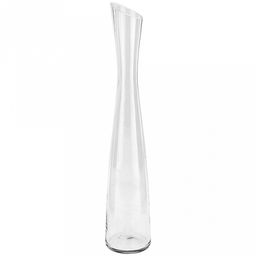 Ваза для цветов стеклянная "Розовая" 0,98л, д9см, h46см, большая (Россия)