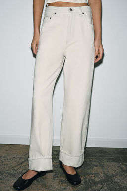 JEANS ZW COLLECTION BAGGY TIRO MEDIO / Azul claro - Zara фото 2