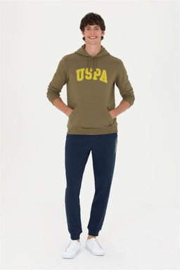 U. S. Polo Assn Базовый свитшот цвета хаки с капюшоном (унисекс) - U.s. polo assn фото 5