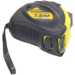 Рулетка Lamboss два фиксатора обрезиненный корпус 7,5М