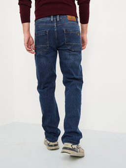 Утепленные мужские джинсы широкого кроя с начесом MOSSMORE