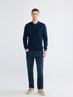 Polo Yaka Erkek Triko Kazak