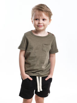 Комплект для мальчика детский сад UD 7886/22-9846 хаки/черный - Mini maxi фото 5