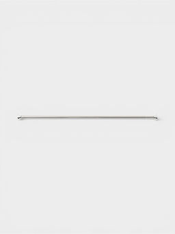 Карниз для ванной комнаты "Блеск" 116-220 см нержавеющая сталь, цвет хром