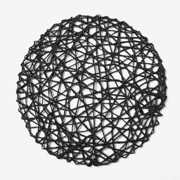 Салфетка сервировочная Доляна Трава, цв.черный, d 38 см  фото 2