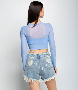 Топ #КТ202 (12), голубой - Dommod фото 3