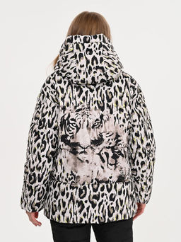 до -20, синтепон 300 г с дизайнерским принтом, зимняя куртка - А+б коллекция фото 8