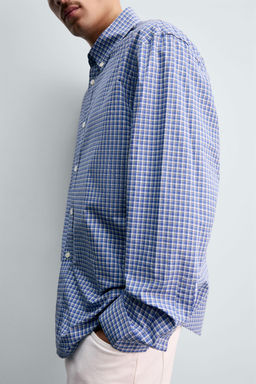 REGULAR FIT CHECK SHIRT - Zara фото 6