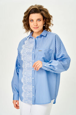 Рубашка Michel Chic 800 голубой ажур