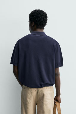 POLO PUNTO REGULAR FIT PIQU? / Azul - Zara фото 3