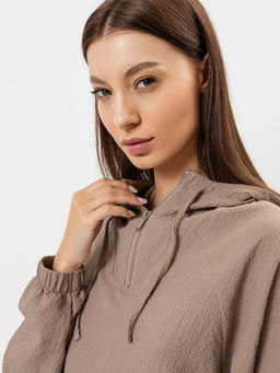 Худи женское в кофейном оттенке кофе 302832 - Mark formelle фото 5