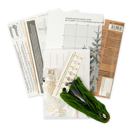 Klart набор для вышивания 8-484 Бархатная ель 13.5 х 19.5 см  фото 7