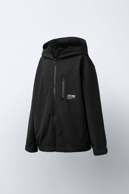 WATER-REPELLENT HOODED LINED TECHNICAL JACKET - Zara фото 2