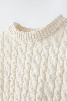 CABLE-KNIT CHENILLE SWEATER - Zara фото 8