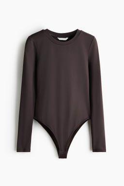 Body de manga larga en microfibra - H&m фото 3