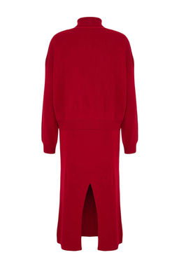 Kahverengi Bal?kc? Yaka Etekli Triko Alt-Ust Tak?m TWOAW24AU00035 - Trendyolmilla фото 14