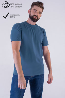 Арт. 67114/7 Футболка мужская 48-58 (6 шт) Цвет:индиго