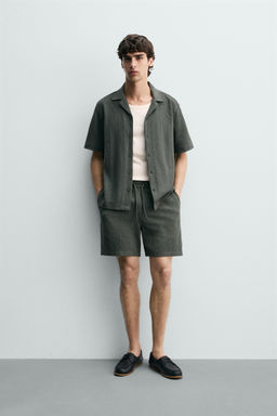 BERMUDA RELAXED FIT ESTRUCTURA / Khaki