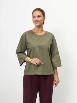 ВИДЕООБЗОР Блуза со съемным воланом - Vals фото 7