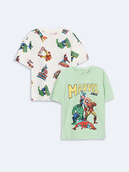 Marvel Bask?l? Erkek Bebek Ti??rt 2li Tak?m