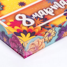 Цена за 5 шт. Коробка для печенья 8 марта 22?15?3