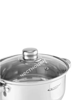 Набор кастрюль 6пр "Гретта" (1,6л+2,2л+3,2л) KT04-А