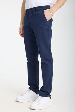 Lacivert Regular Fit Basic Chino Esnek Gabardin Pantolon TMNSS25PL00019