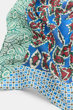 PA?UELO ESTAMPADO AZULEJO / Azul - Zara фото 3