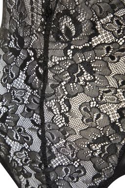 Siyah Dantelli Pencere/Cut Out Detayl? Ip Ask?l? C?tc?tl? Orme Body THMAW23BD00011