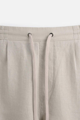 100% LINEN BERMUDA SHORTS - Zara фото 17
