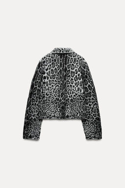ANIMAL JACQUARD KNIT JACKET - Zara фото 6