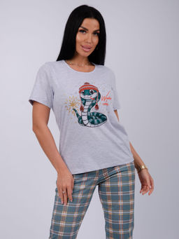 Пижама Символ брюки, трикотаж - Малина фото 7