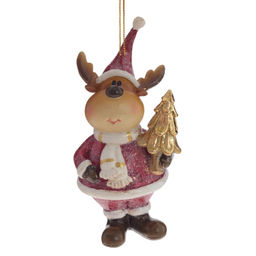 Изделие декоративное подвесное "Олень", L5,5 W4 H11 см, 2в.