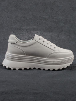 03-YC282-2 BEIGE Кроссовки женские (натуральная кожа) - Фабричный китай фото 12