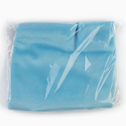 Ткань для рукоделия, плюш, голубой, лоскут 50 × 50 см