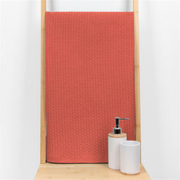 Полотенце 21С105-ШР+Гл 65*95 "Суфле плюс" цв. 1220 рис. 815 орнанжево-красный