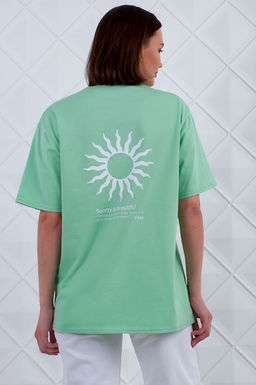 Арт. 3189 Футболка женская 42-48 (4 шт) Цвет:салатовый - Калинка фото 3