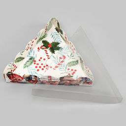 Цена за 5 шт. Коробка для печенья, «Новогодняя Ёлка», 18×18×4 см, Новый год